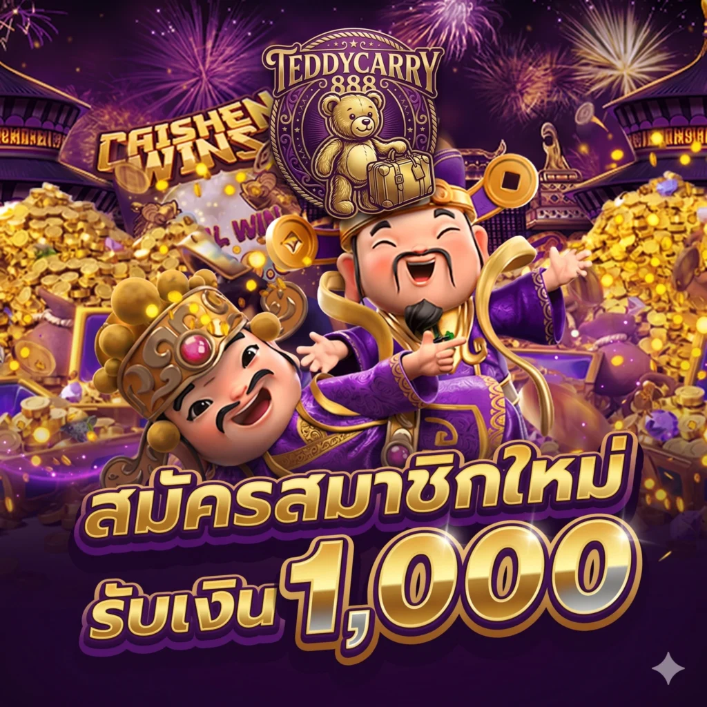 โปรโมชั่นและโบนัสสุดคุ้มจาก teddycarry888